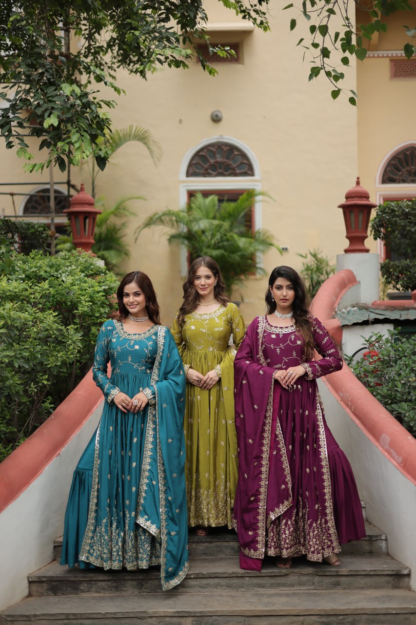 👗 PREMIUM DESIGNER READYMADE TOP-SHARARA-DUPATTA COLLECTIONS