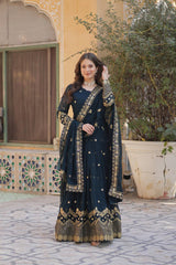 Women's Fully Flair Gown Made With Star Georgette Fabrics