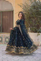 Women's Fully Flair Gown Made With Star Georgette Fabrics