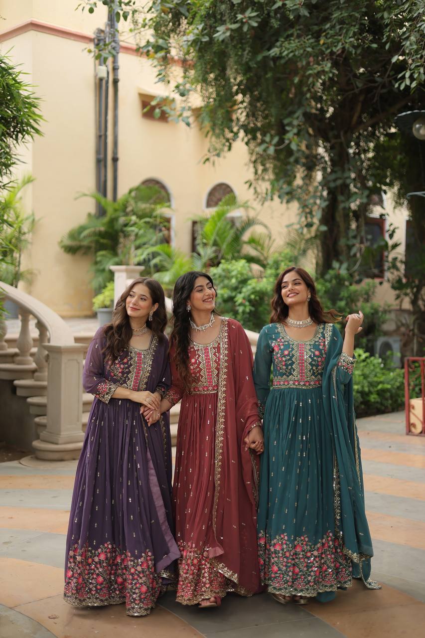 DESIGNER READYMADE TOP-SHARARA-DUPATTA COLLECTIONS