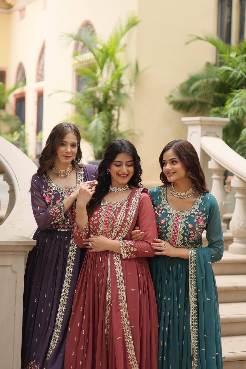 DESIGNER READYMADE TOP-SHARARA-DUPATTA COLLECTIONS
