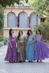 Desirable Women's Fully Flair Gown Made With Star Georgette Fabrics