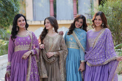 Desirable Women's Fully Flair Gown Made With Star Georgette Fabrics