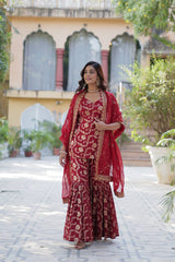 *PREMIUM DESIGNER READYMADE TOP-GHARARA-DUPATTA COLLECTIONS