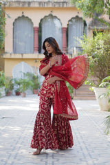 *PREMIUM DESIGNER READYMADE TOP-GHARARA-DUPATTA COLLECTIONS