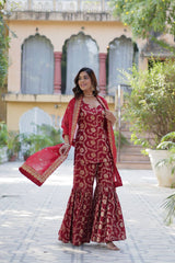 *PREMIUM DESIGNER READYMADE TOP-GHARARA-DUPATTA COLLECTIONS
