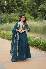 PREMIUM READYMADE GEORGETTE EMBROIDERY WORK GOWN COLLECTIONS