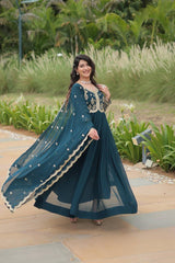 PREMIUM READYMADE GEORGETTE EMBROIDERY WORK GOWN COLLECTIONS