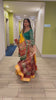 Red Green Lehenga Choli With Mirror Work And Attached Yellow Dupatta